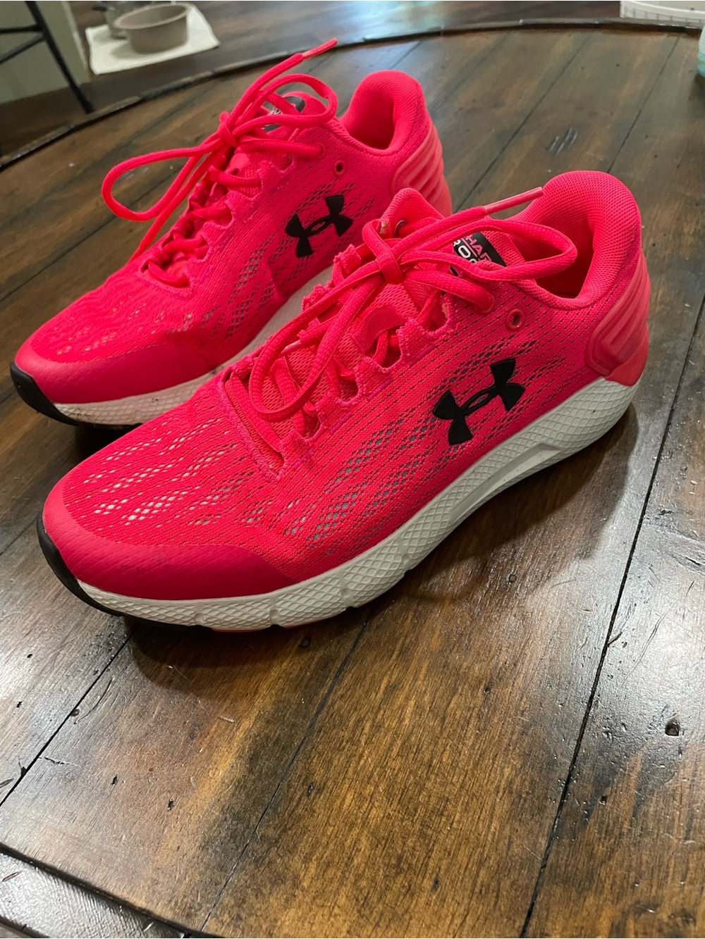 Under Armour kids Neon Pink Running Sneakers